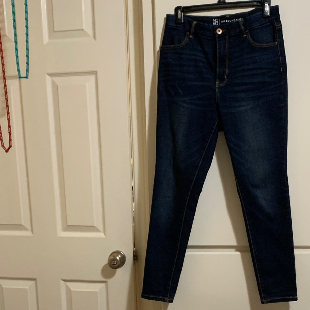 No Boundaries Dark Blue Skinny Jeans